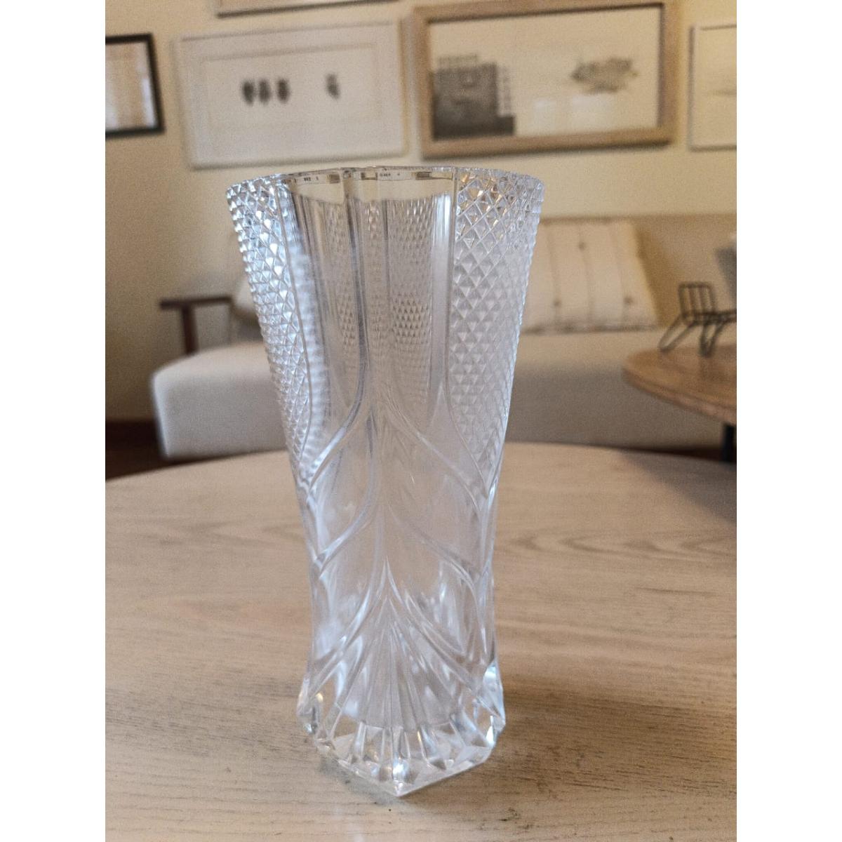 Vintage Cut-Glass Flower Vase - SoUnique.PK