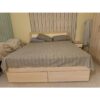 Modern King Size Bed Set with Side Tables - SoUnique.PK