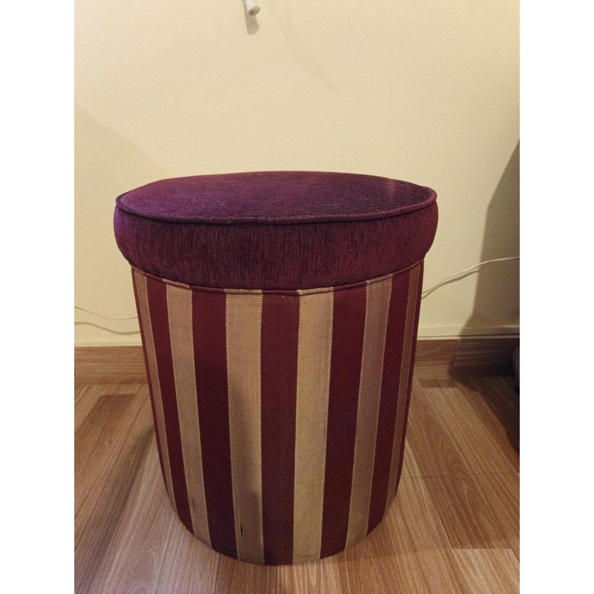 Round Upholstered Stool - SoUnique.PK